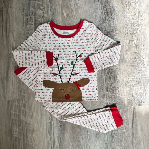 Mud Pie Other - Mud Pie Rudolph Christmas Pajamas
